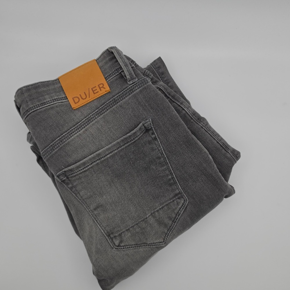 Duer DU/ER Performance Denim Jeans Mens 30 Grey Excellent Slim Fit Stretch 3043